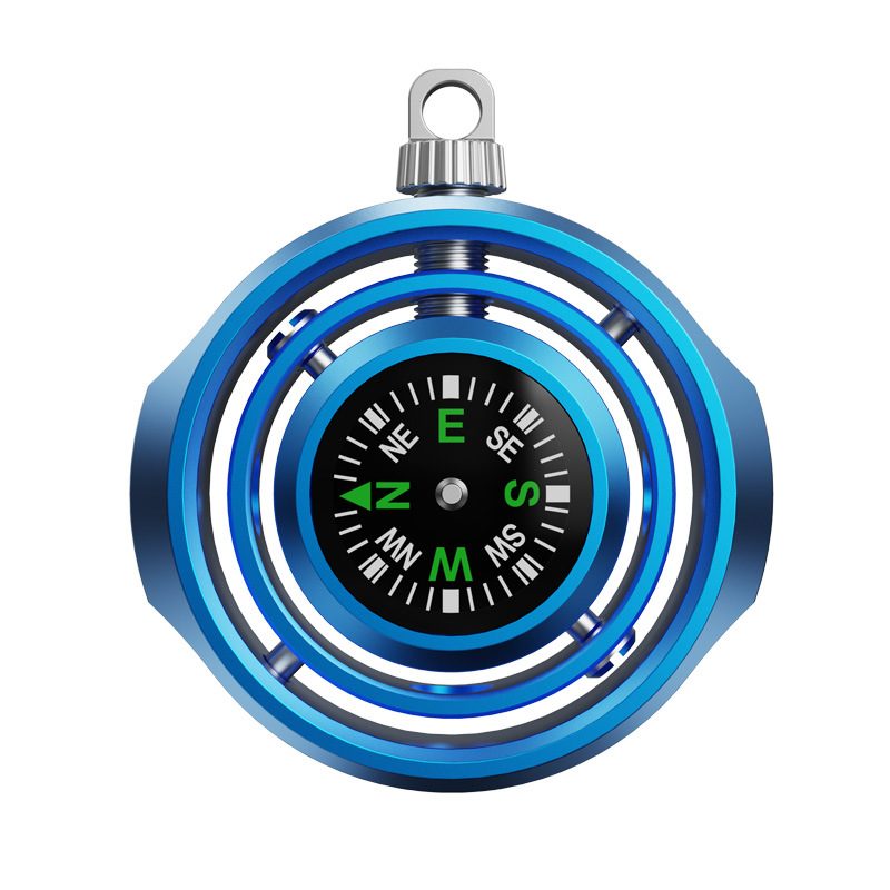 Fidget Spinner Busola Palm Albastru Antistress Rotativ