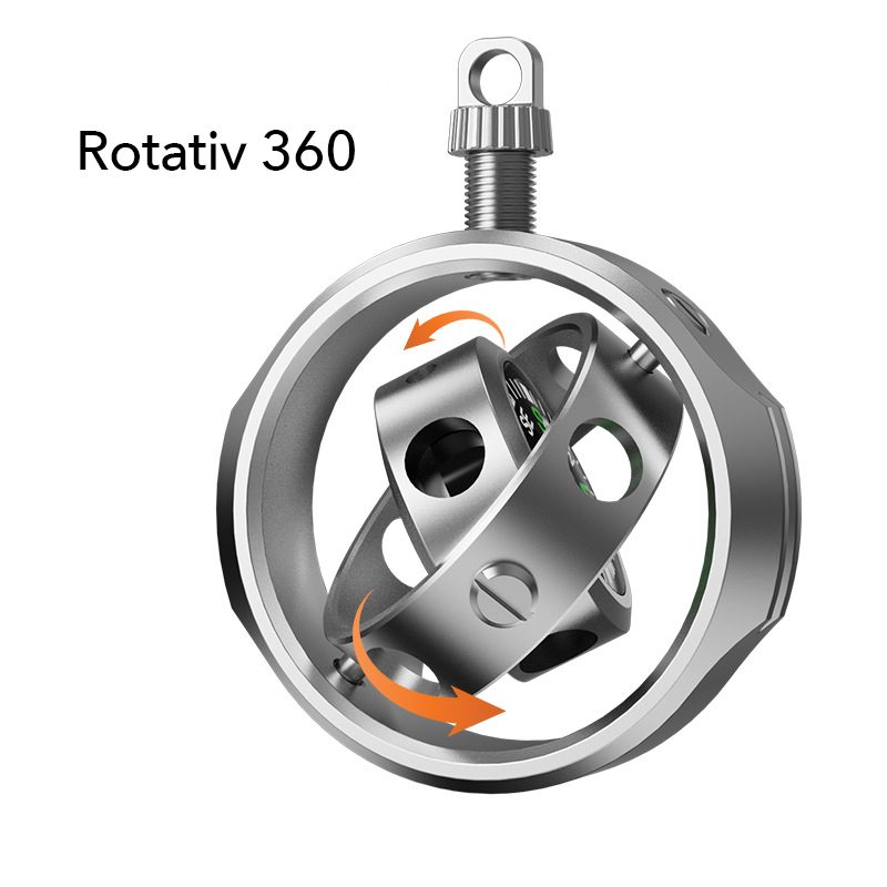 Detaliu fidget spinner busola cu rotire 360