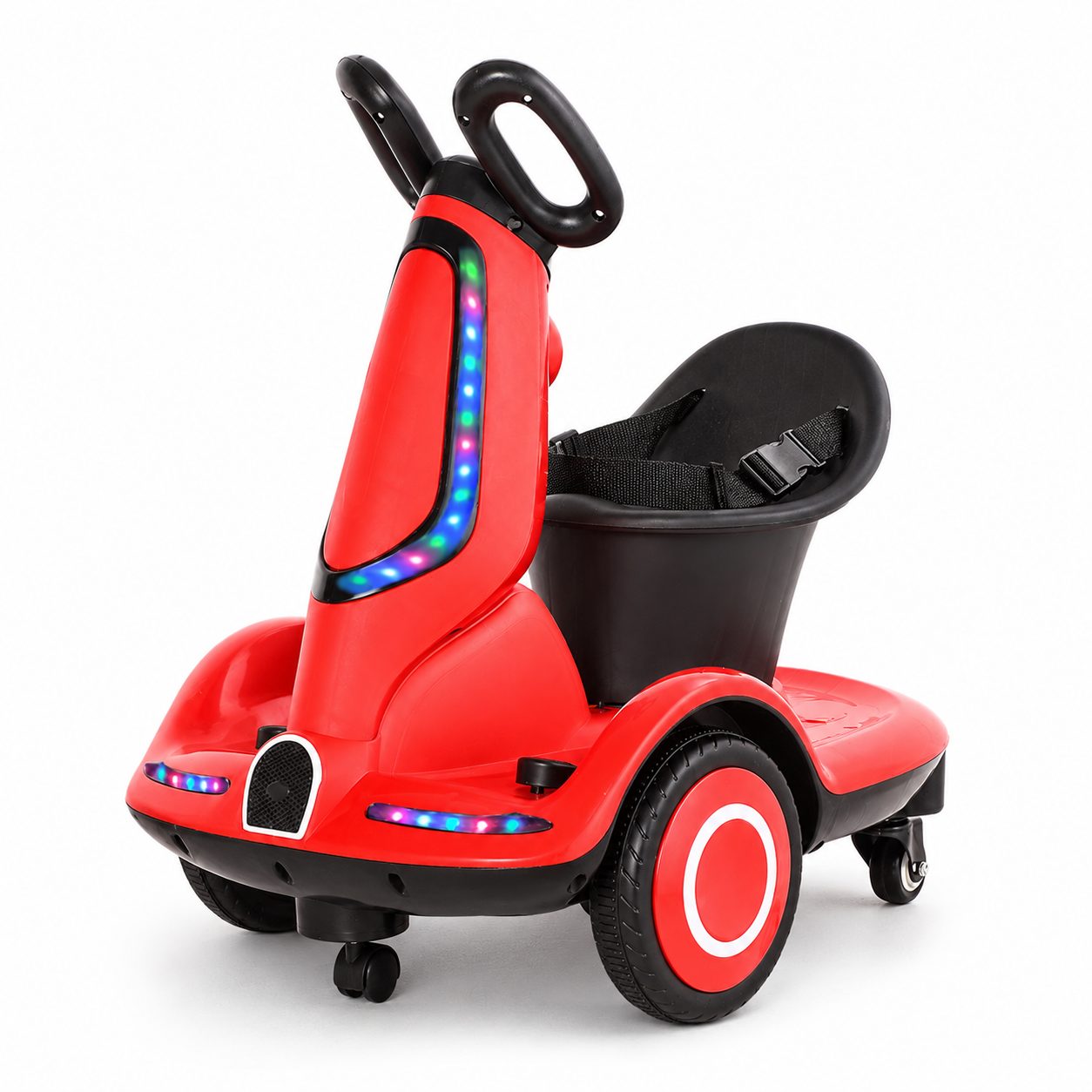 Masinuta Electrica pentru Copii, , Model Kart cu Rotire 360°, Telecomanda, Baterie Mare, pentru Baieti si Fete, Rosu 1
