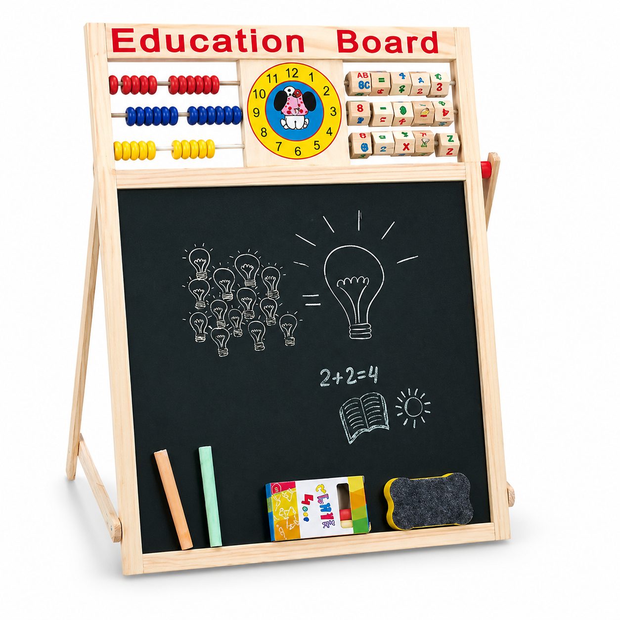 Tablă educativă magnetică Flippy cu două fete