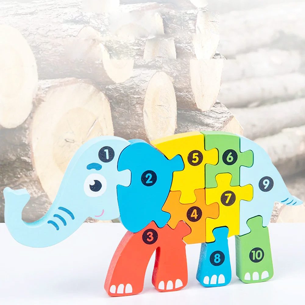 Piese Puzzle Lemn Montessori Flippy Detaliu