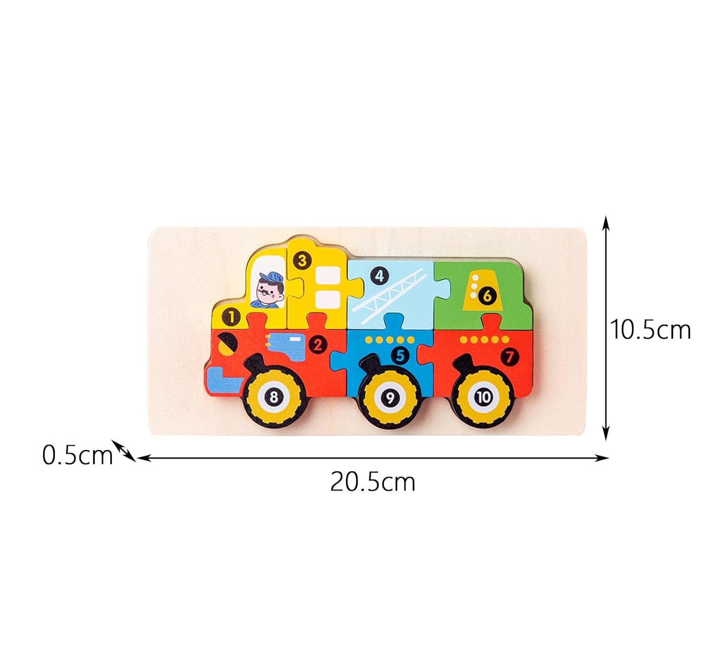 Puzzle Educativ Montessori Flippy Detaliu Piese