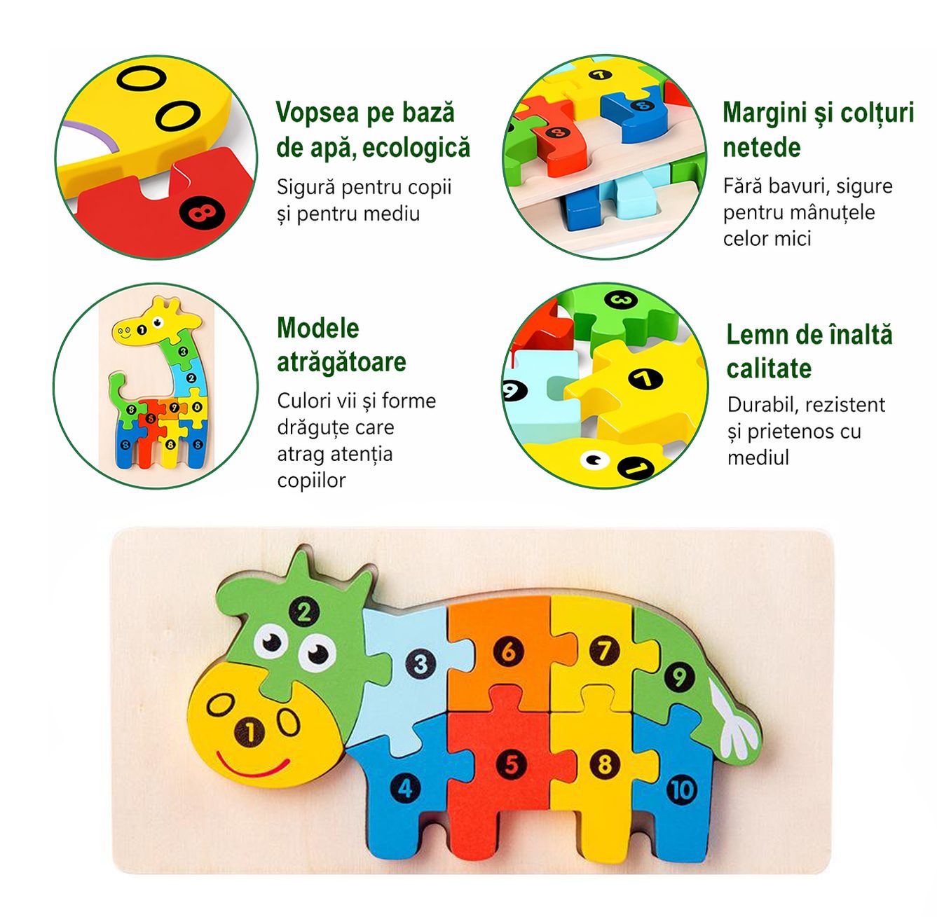 Copil jucandu-se cu puzzle educativ Flippy