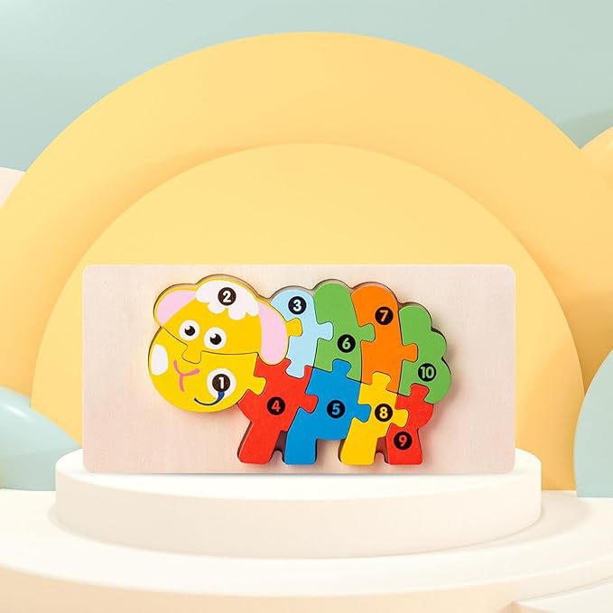 Set Puzzle Lemn Flippy Complet