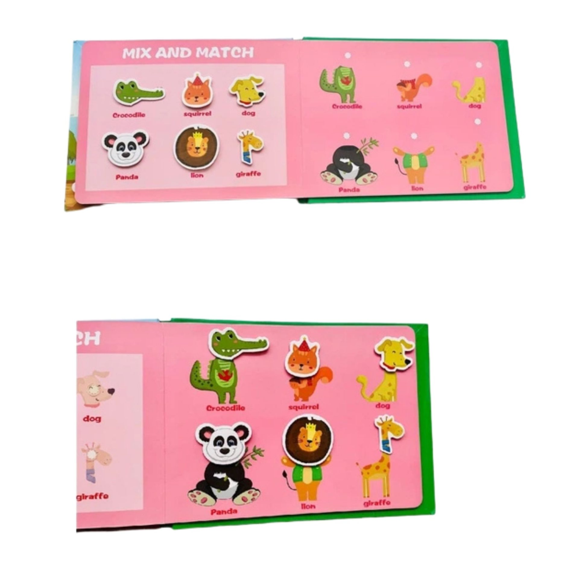 Carte Educativa cu Stickere Reutilizabile, , Quiet Book Senzoriala cu Pagini Interactive, Puzzle, Joc Montessori, Seria ''Lumea Animalelor'', Dezvolta Motricitatea Fina si Logica, Quiet Book pentru Invatare Timpurie, 3 ani, Multicolor 4