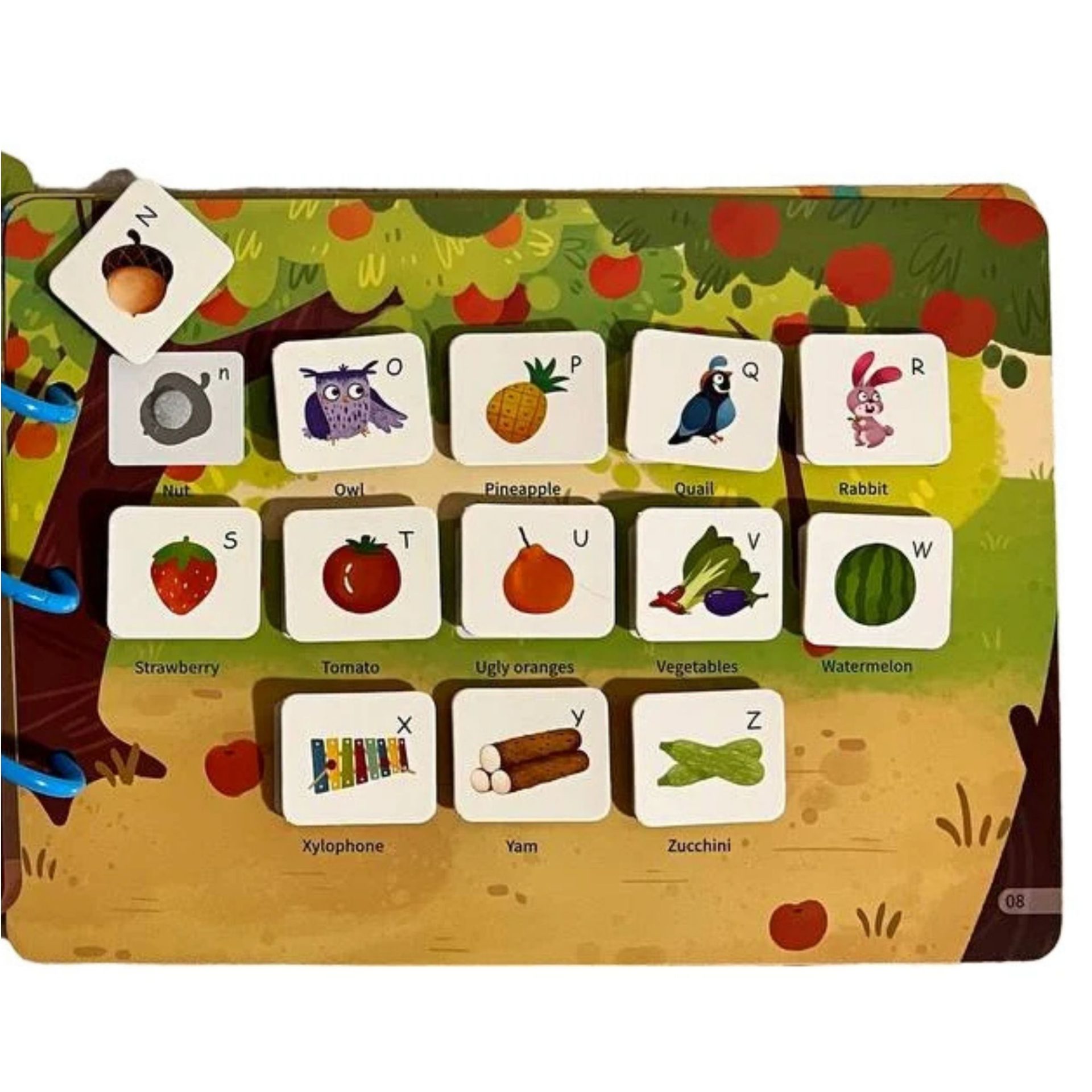 Carte Educativa cu Piese Reutilizabile, , Busy Book Montessori, Seria Viata la Ferma, 10 Pagini Interactive, Piese cu Scai, 30.5x21.7 cm, Multicolor 2