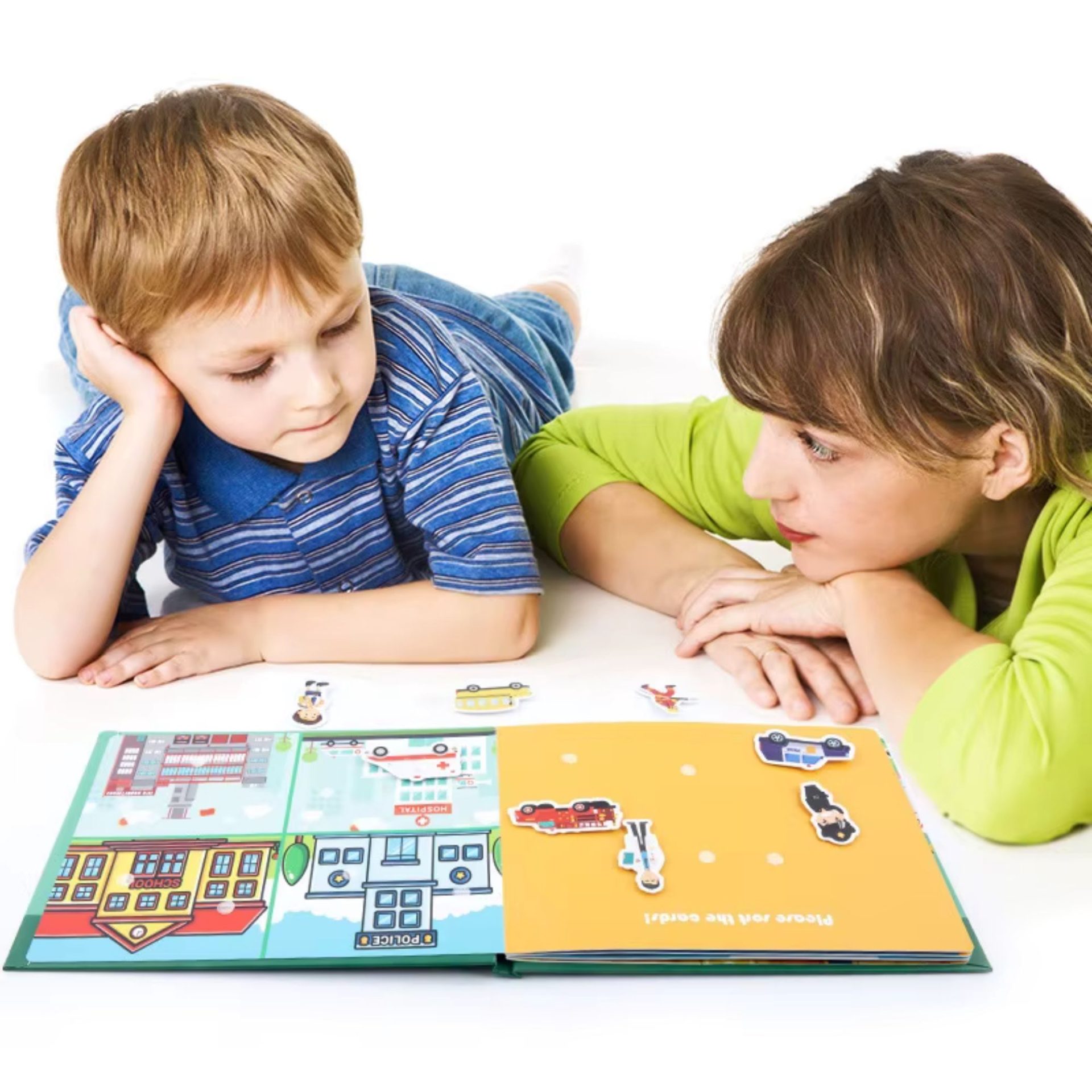 Carte Educativa cu Stickere Reutilizabile, , Quiet Book Montessori, Pagini Interactive, 3 Ani+, Multicolor 4