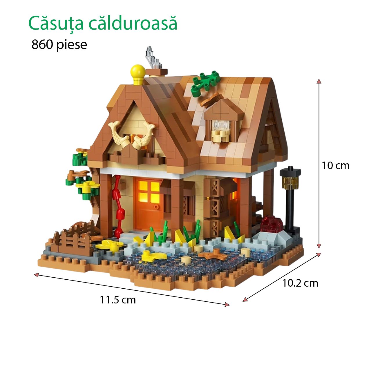 Set constructie Flippy piese ABS multicolor