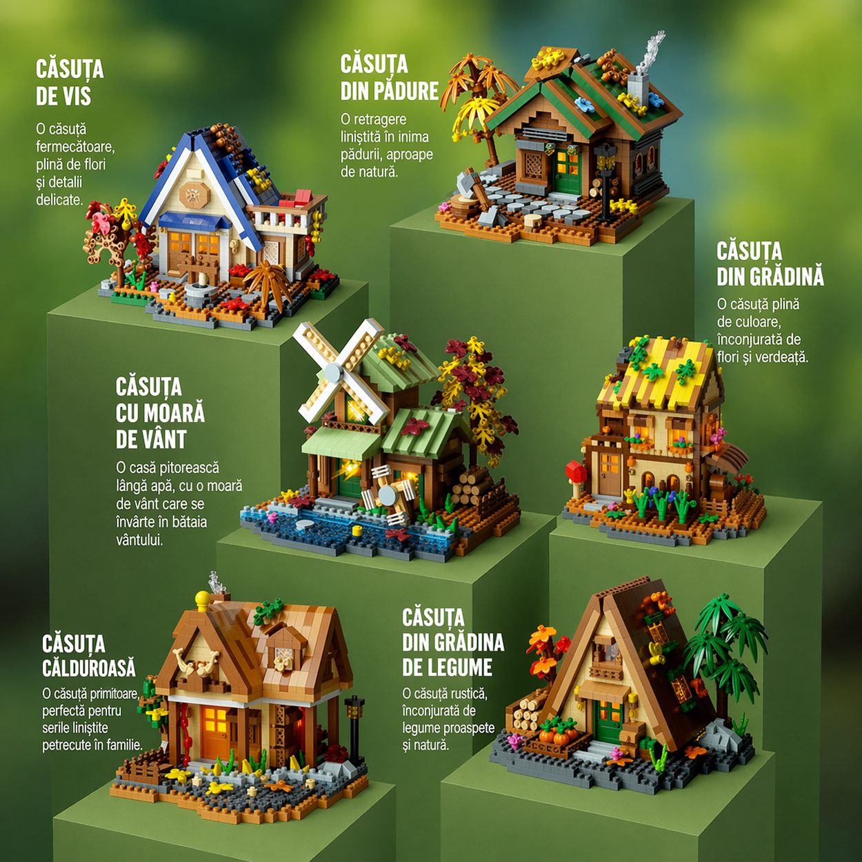 Ansamblu final constructie Forest Log Cabin
