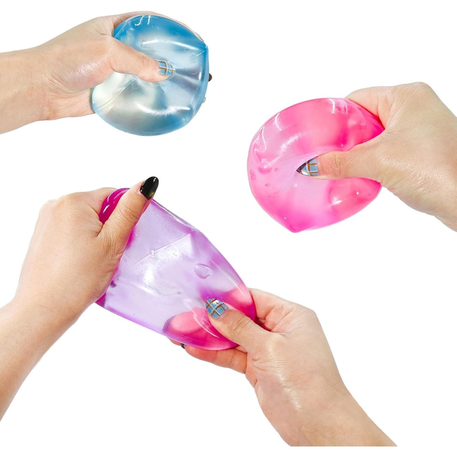 Jucarie Squishy tip Needoh in Forma de Cub de Gheata, , Model Cub de Gheata, Antistres Senzoriala Comprimabila cu Revenire Lenta, 5.5x5.5x5.5 cm, Culoare Aleatorie 4