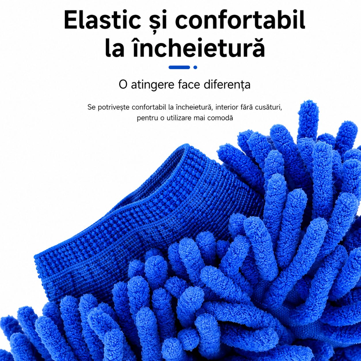 Manusa din Microfibra pentru Curatare, , 100 GSM, Reutilizabila, 23 x 13 x 6 cm, Albastru 3