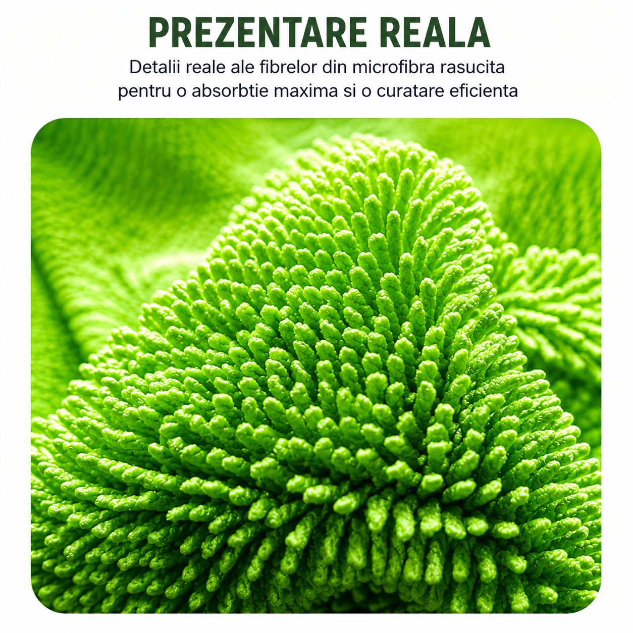 Prosop Auto din Microfibra, , 1000 GSM, Doua Fete, Super Absorbant, Moale si Reutilizabil, Uscare si Curatare Auto, 60 x 90 cm, Verde 5