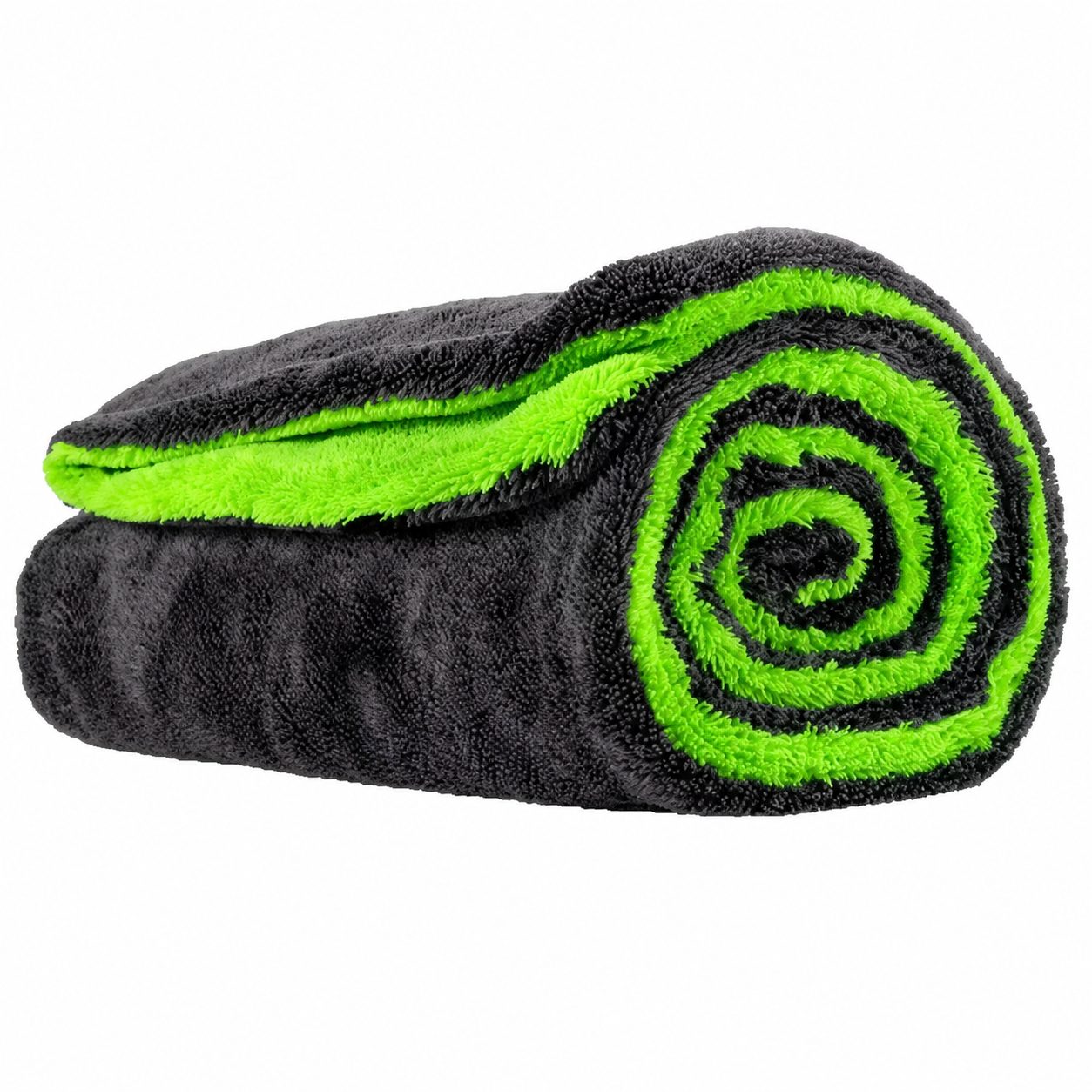 Prosop Auto din Microfibra, , 1200 GSM, Doua Fete, Super Absorbant, Moale si Reutilizabil, Uscare si Curatare Auto, 60x90 cm, Verde