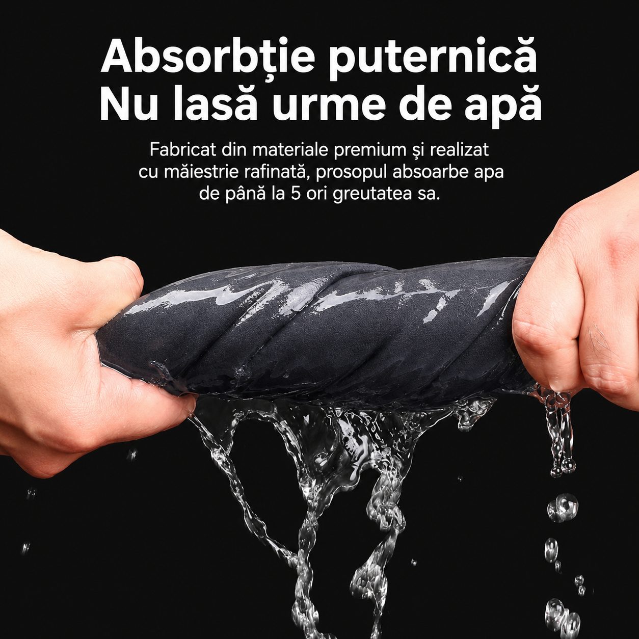 Prosop Auto din Microfibra, , 500 GSM, Absorbant si Fara Urme de Apa, Uscare si Curatare Auto, 30x30 cm, Albastru 3