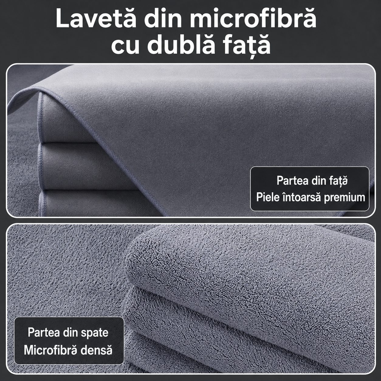 Prosop Auto din Microfibra, , 500 GSM, Absorbant si Fara Urme de Apa, Uscare si Curatare Auto, 30x40 cm, Albastru 5