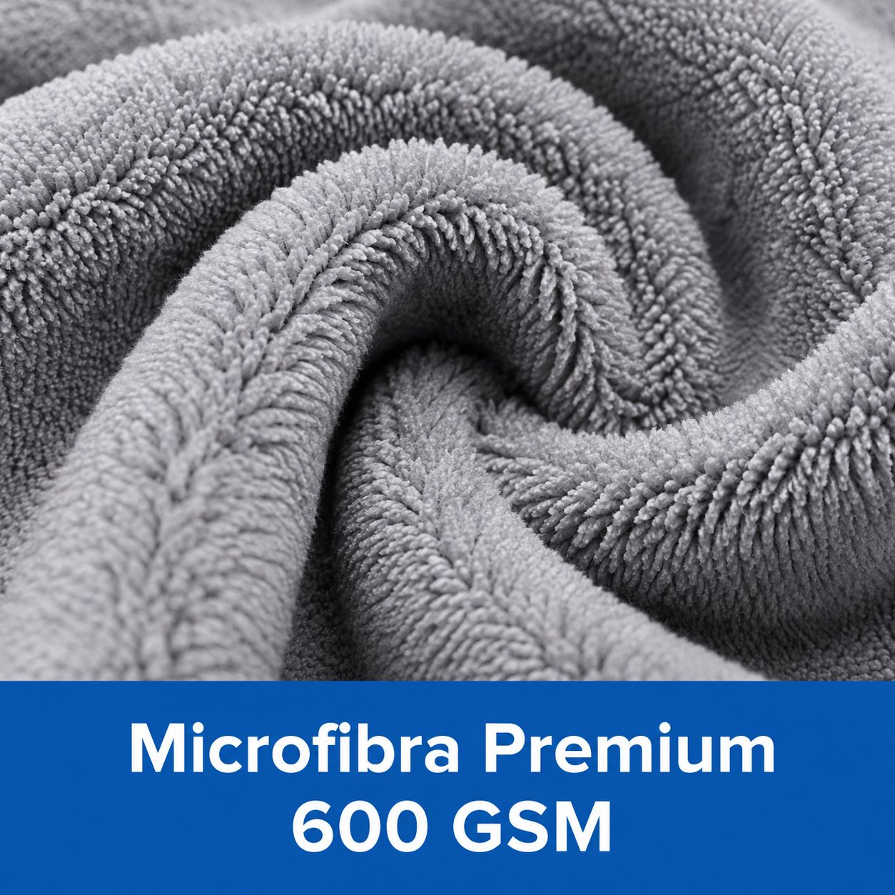 Prosop Auto din Microfibra, , 600 GSM, Absorbant, Uscare si Curatare Auto, 30x30 cm, Gri Deschis 2