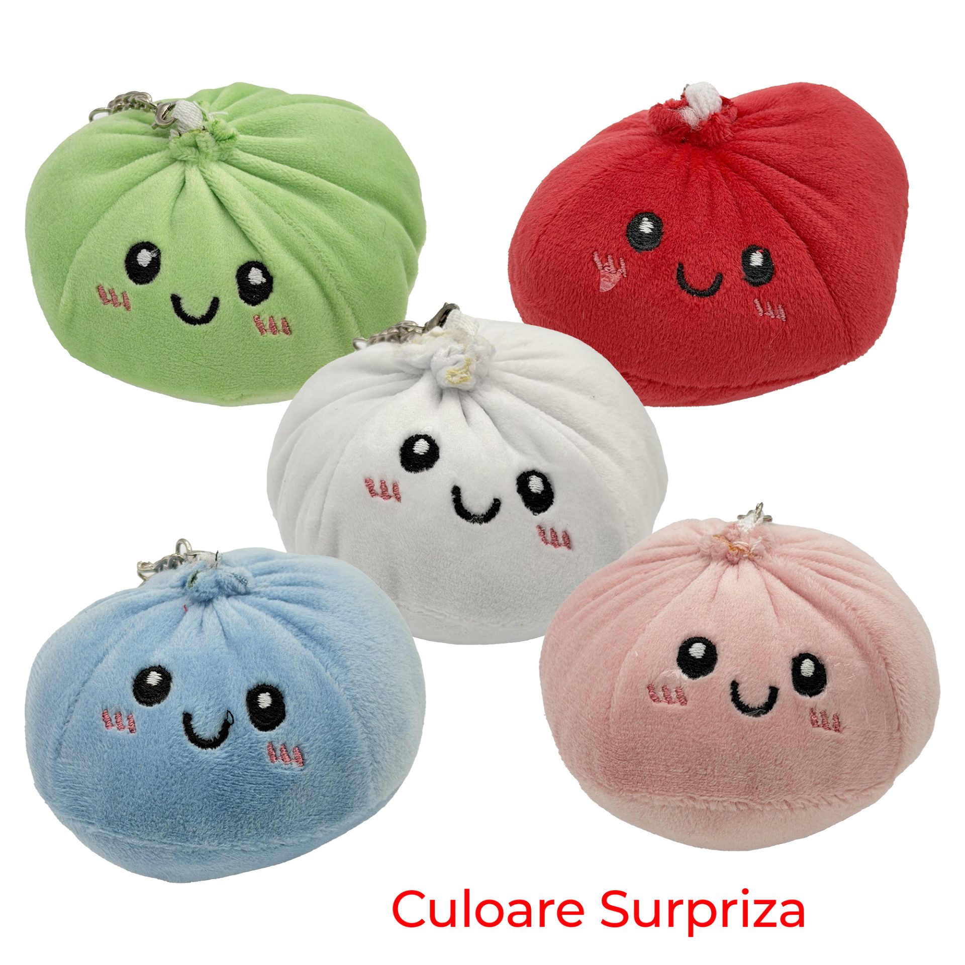Jucarie Squishy Dumpling Antistres, , Model Sfera Soft Touch, 8.5 x 8.5 cm, 200 gr, Culoare Mix Surpriza 4