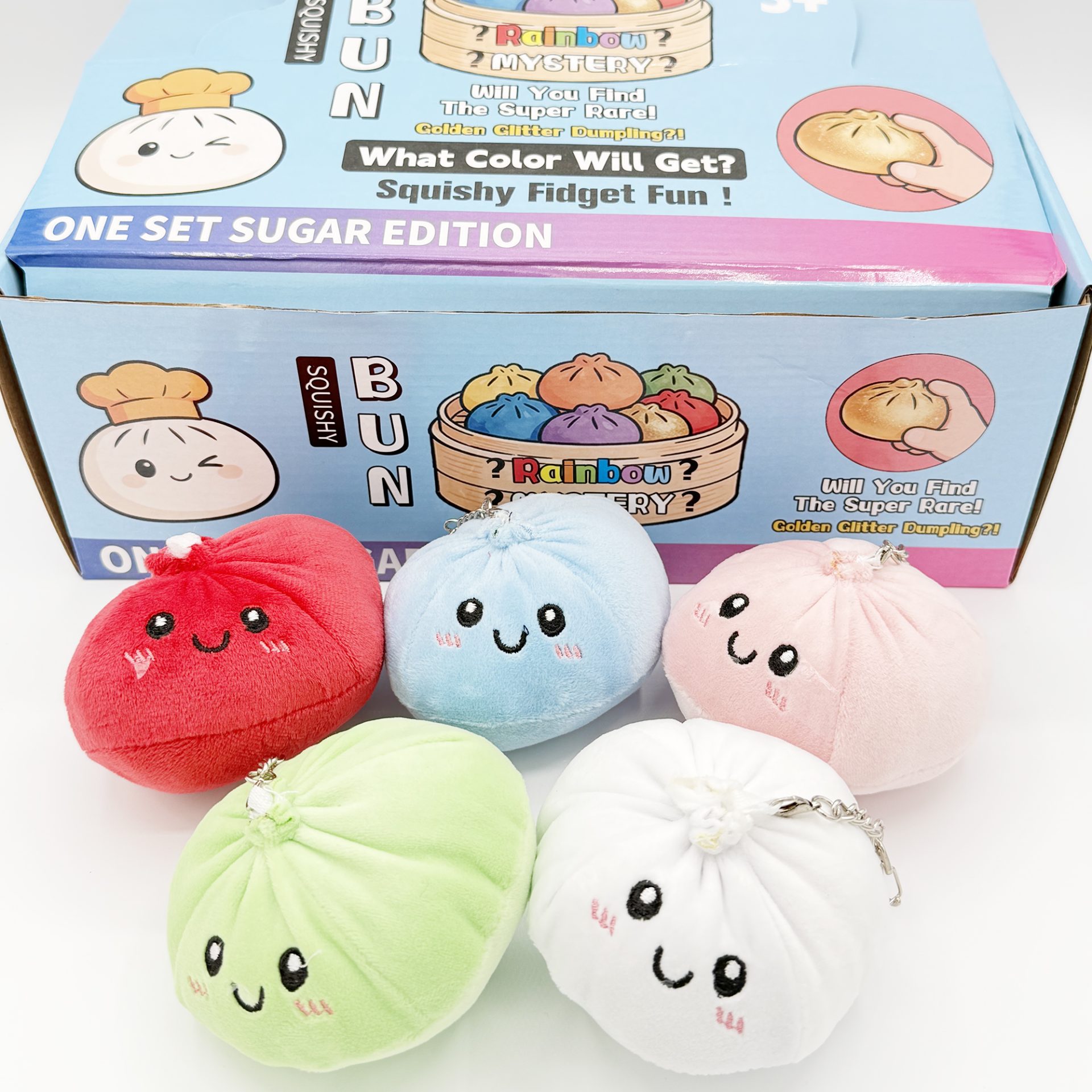 Jucarie Squishy Dumpling Antistres, , Model Sfera Soft Touch, 8.5 x 8.5 cm, 200 gr, Culoare Mix Surpriza 5