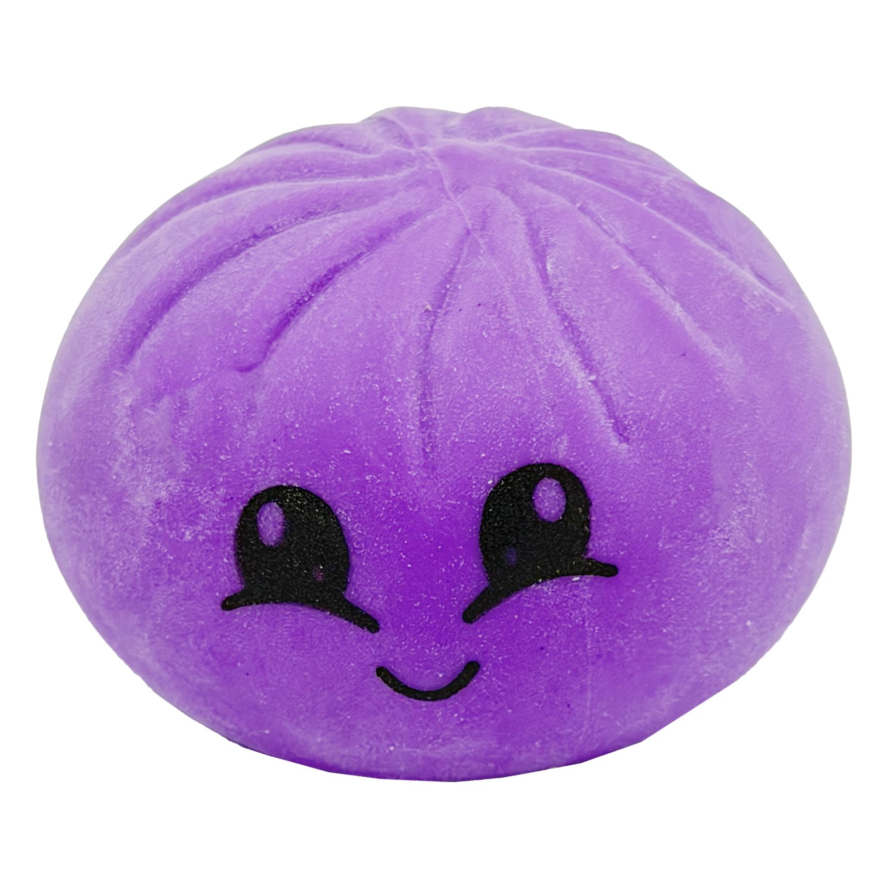 Jucarie Squishy Dumpling in Forma de Dumpling, , Model Fata Zambitoare din Maltoza Uniton, Antistres Senzoriala Comprimabila cu Revenire Lenta, 8.5x8.5x8.5 cm, 110 g, Culoare Surpriza Mix 5
