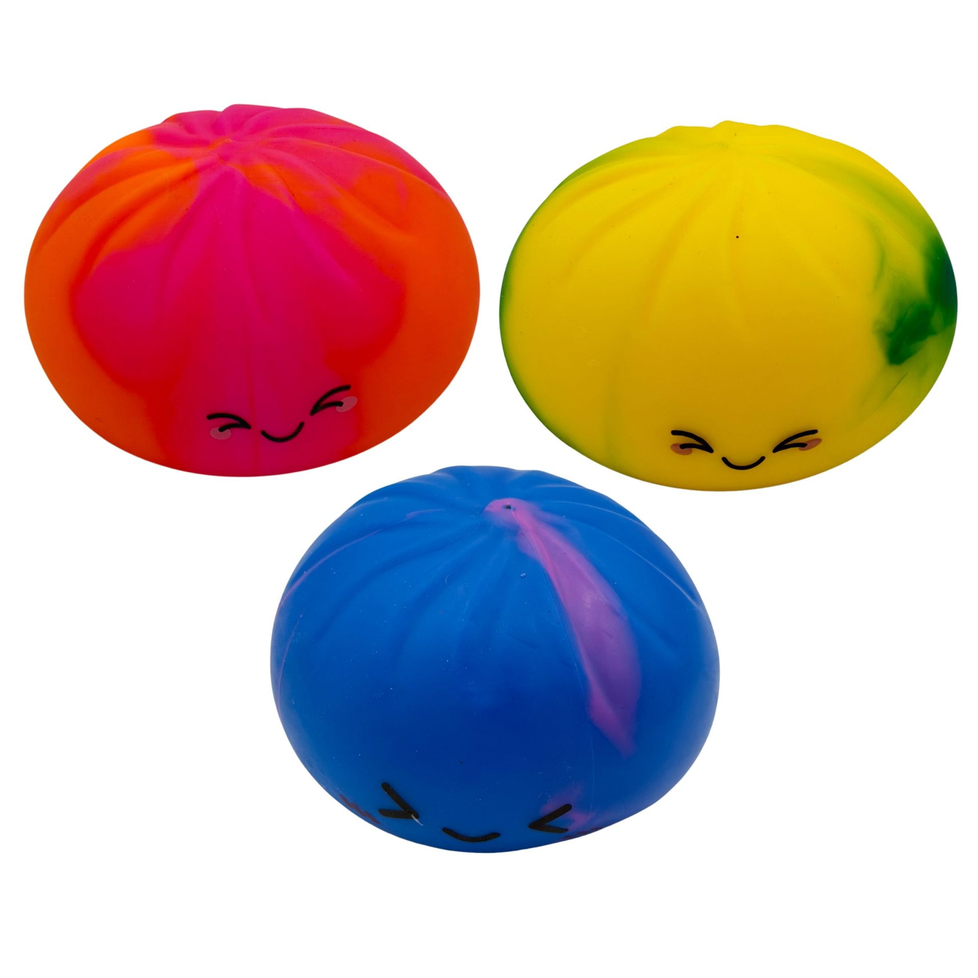 Jucarie Squishy Dumpling Antistres, , Model Fata Zimbitoare, Jucarie Senzoriala cu Revenire Lenta, Relaxare si Eliberare Anxietate, 8.5 x 5.5 cm, 118 g, Culoare Aleatorie 2