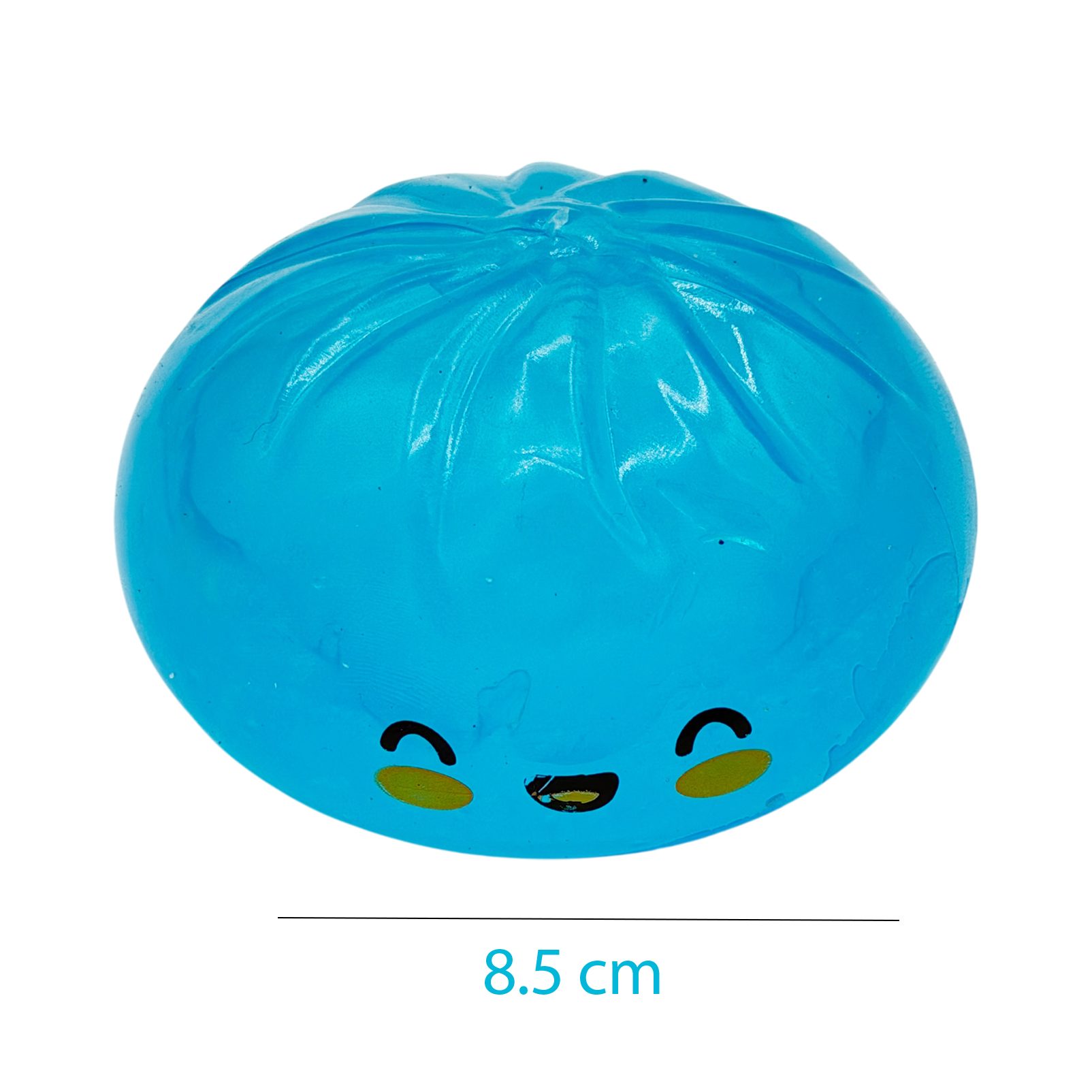 Jucarie Squishy Dumpling Antistres, , Model Fata Zambitoare cu Efect Fluorescent, Rainbow Mistery, Diametrul 8.5 cm, 215 gr, Culoare Mix Surpriza 4