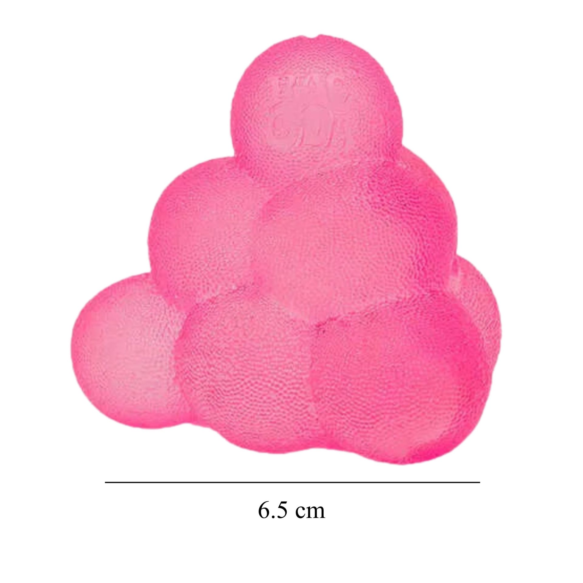 Jucarie Squishy Dumpling in Forma de Piramida, , Model Frosted, Antistres Senzoriala Comprimabila cu Revenire Lenta, 6.5 cm, 100 g, Roz 2