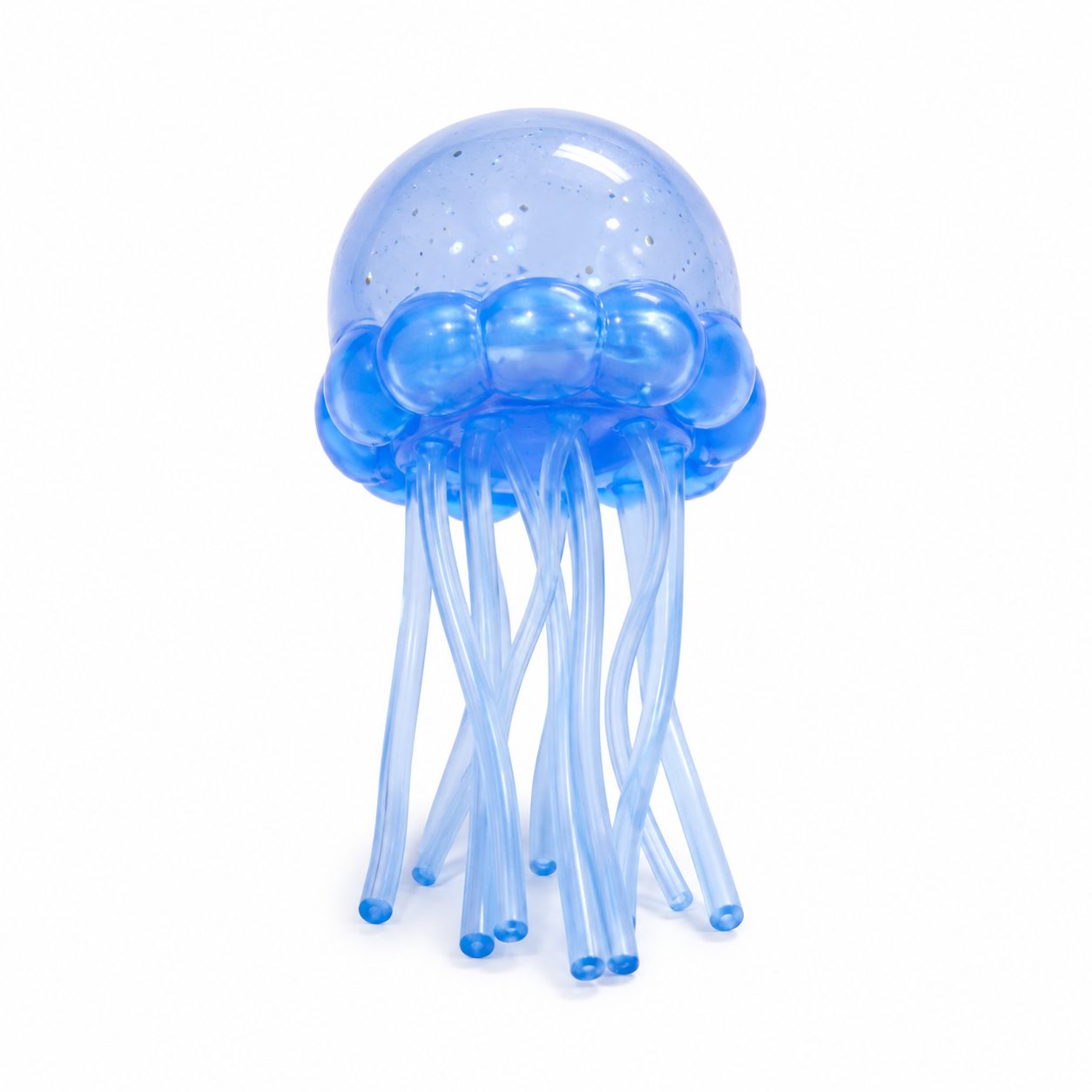 Jucarie Squishy Dumpling in Forma de Meduza, Flippy, Antistres Senzoriala Comprimabila cu Revenire, 100 g, Albastru