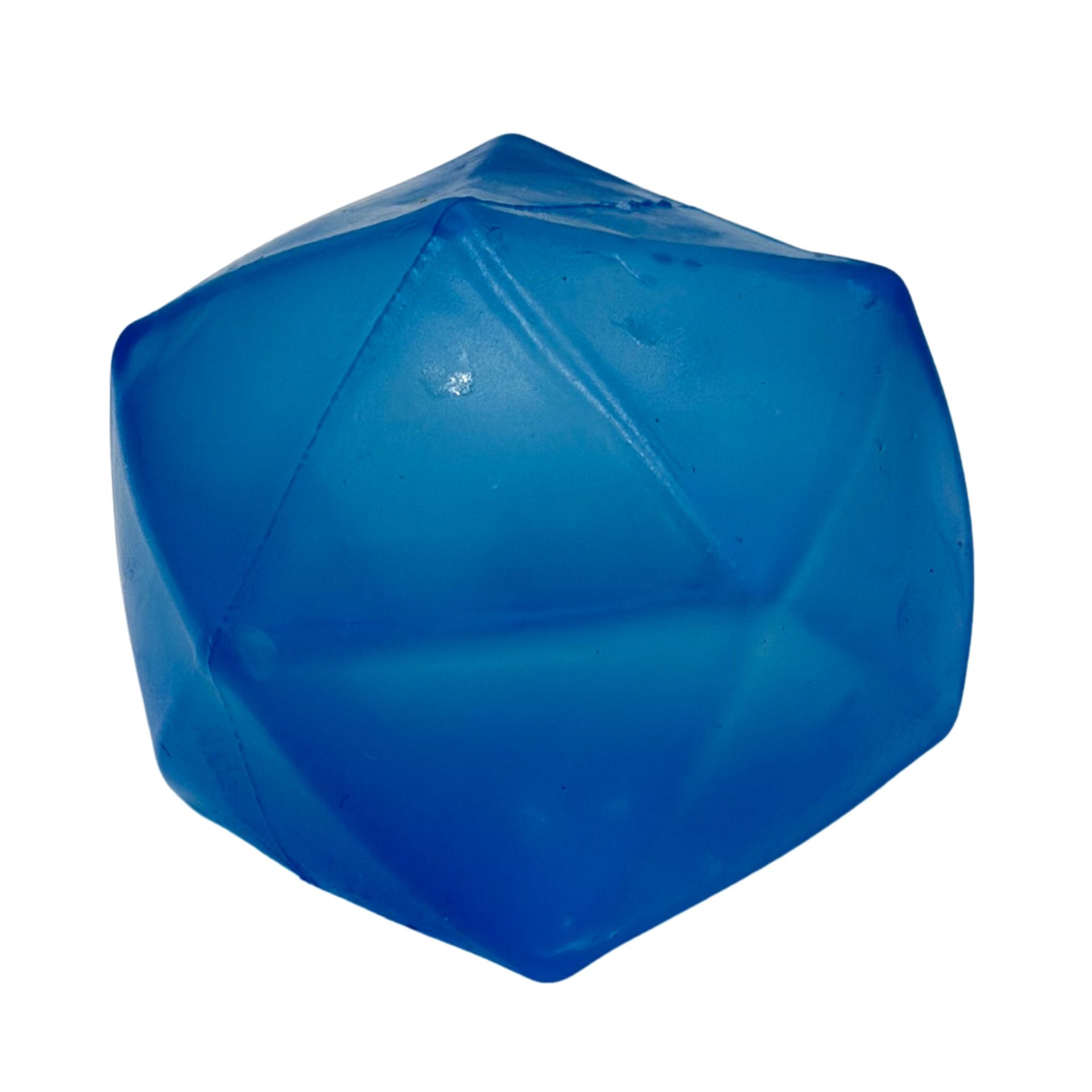 Jucarie Squishy Dumpling in Forma de Diamant, , Model Diamond Sculptat 3D, Antistres Senzoriala Comprimabila cu Revenire Lenta, 6x6 cm, 140 g, Albastru 2