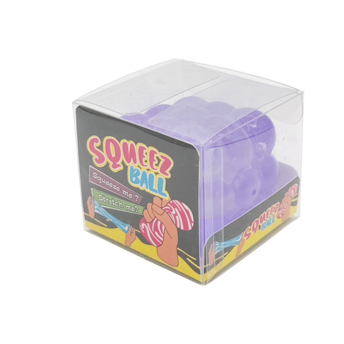 Jucarie Squishy tip Needoh in Forma de Cub, , Model Magic Bubble Cube 3D, Antistres Senzoriala Comprimabila cu Revenire, 5x5x5 cm, 125 g, Mov 3