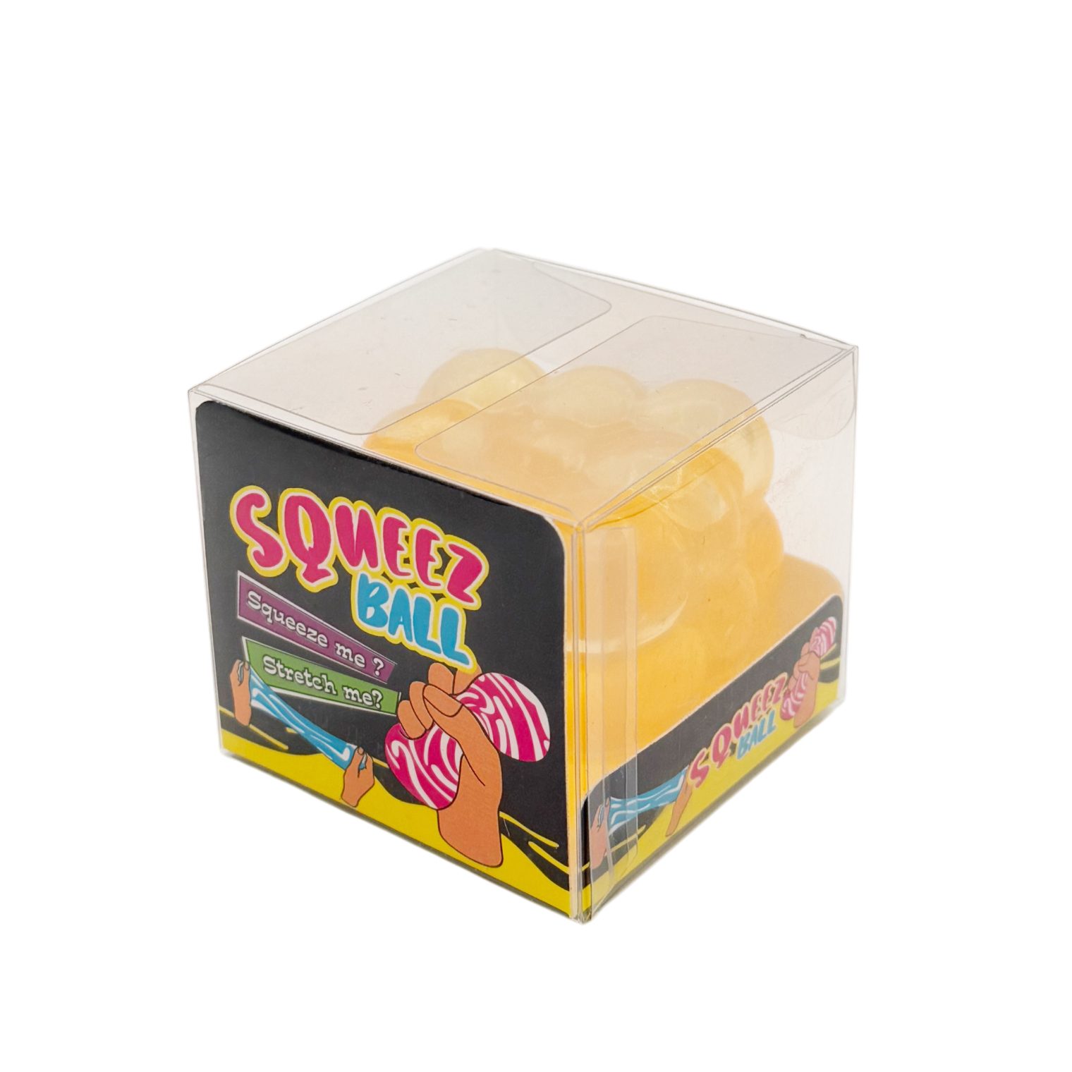 Jucarie Squishy tip Needoh in Forma de Cub, , Model Magic Bubble Cube 3D, Antistres Senzoriala Comprimabila cu Revenire, 5x5x5 cm, 125 g, Portocaliu 3