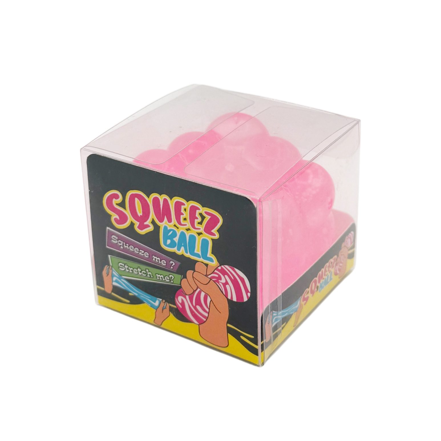 Jucarie Squishy tip Needoh in Forma de Cub, , Model Magic Bubble Cube 3D, Antistres Senzoriala Comprimabila cu Revenire, 5x5x5 cm, 125 g, Roz 3
