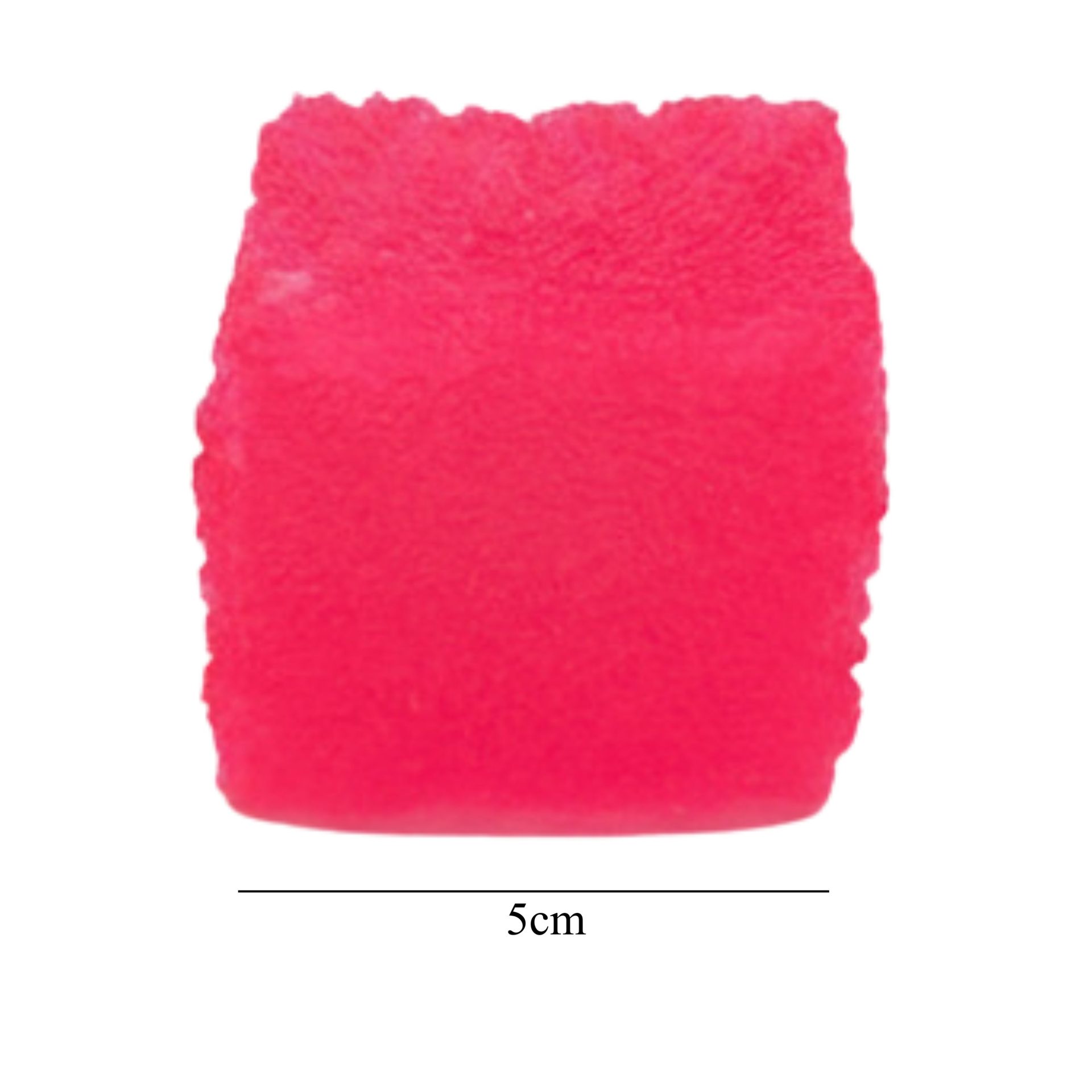 Jucarie Squishy tip Needoh in Forma de Cub, , Model Frosted, Antistres Senzoriala Comprimabila cu Revenire, 5 cm, 140 g, Roz 2