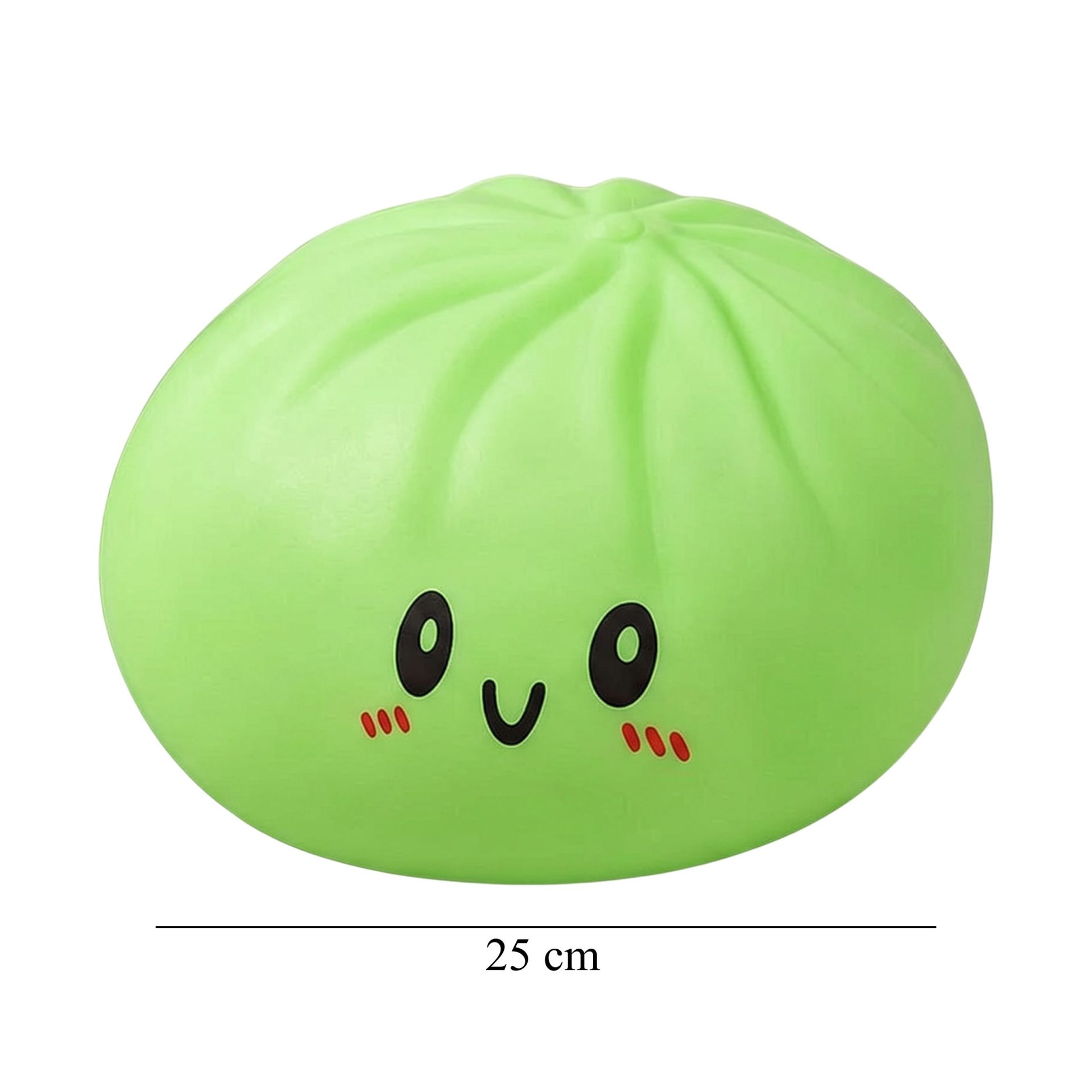 Jucarie Squishy Dumpling Antistres, , Model Fata Zimbitoare, Jucarie Senzoriala cu Revenire Lenta, pentru Copii si adulti, Relaxare si Eliberare Anxietate, 25 cm, 1000 g, Verde 3