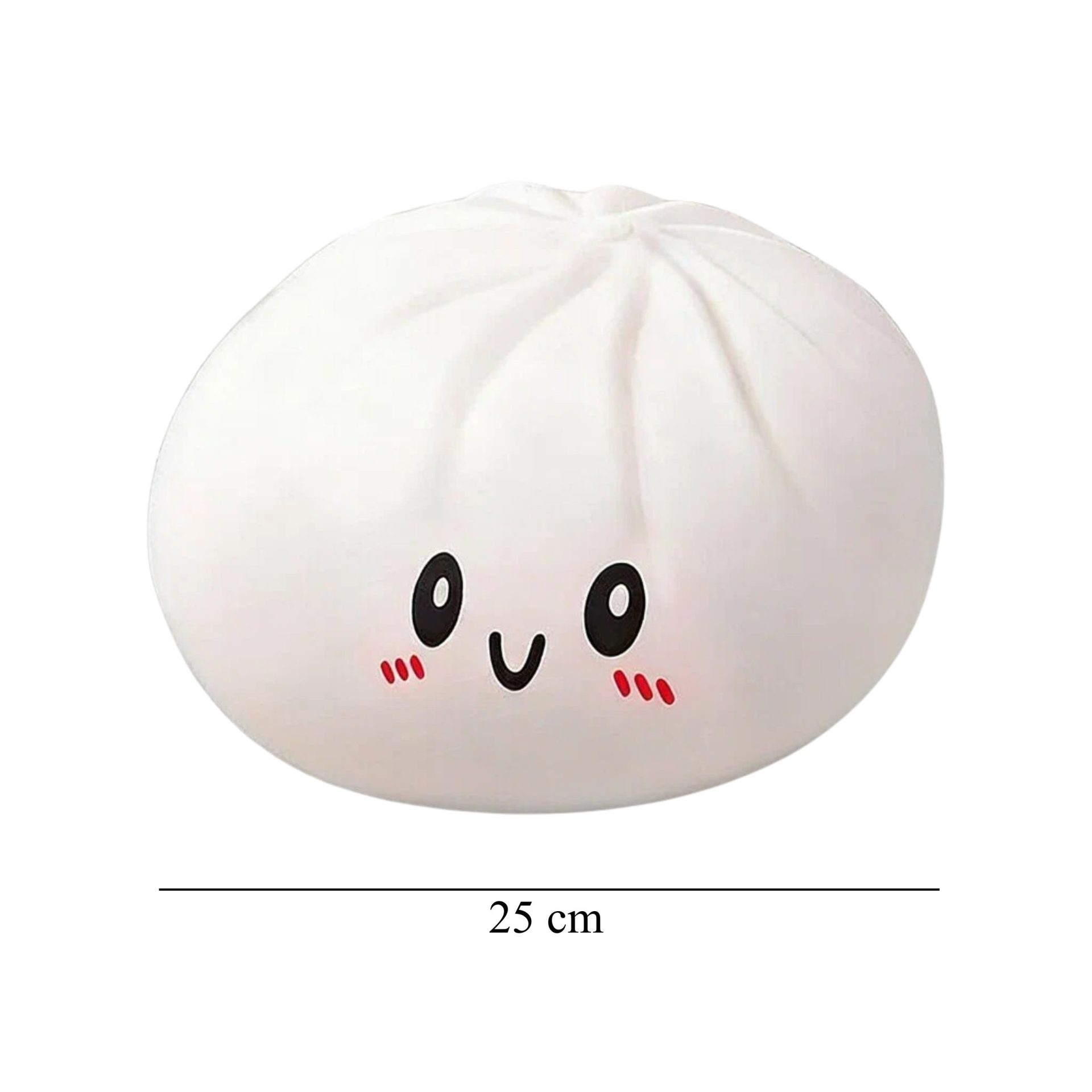 Jucarie Squishy Dumpling Antistres, , Model Fata Zimbitoare, Jucarie Senzoriala cu Revenire Lenta, pentru Copii si adulti, Relaxare si Eliberare Anxietate, 25 cm, 1000 g, Alb 4