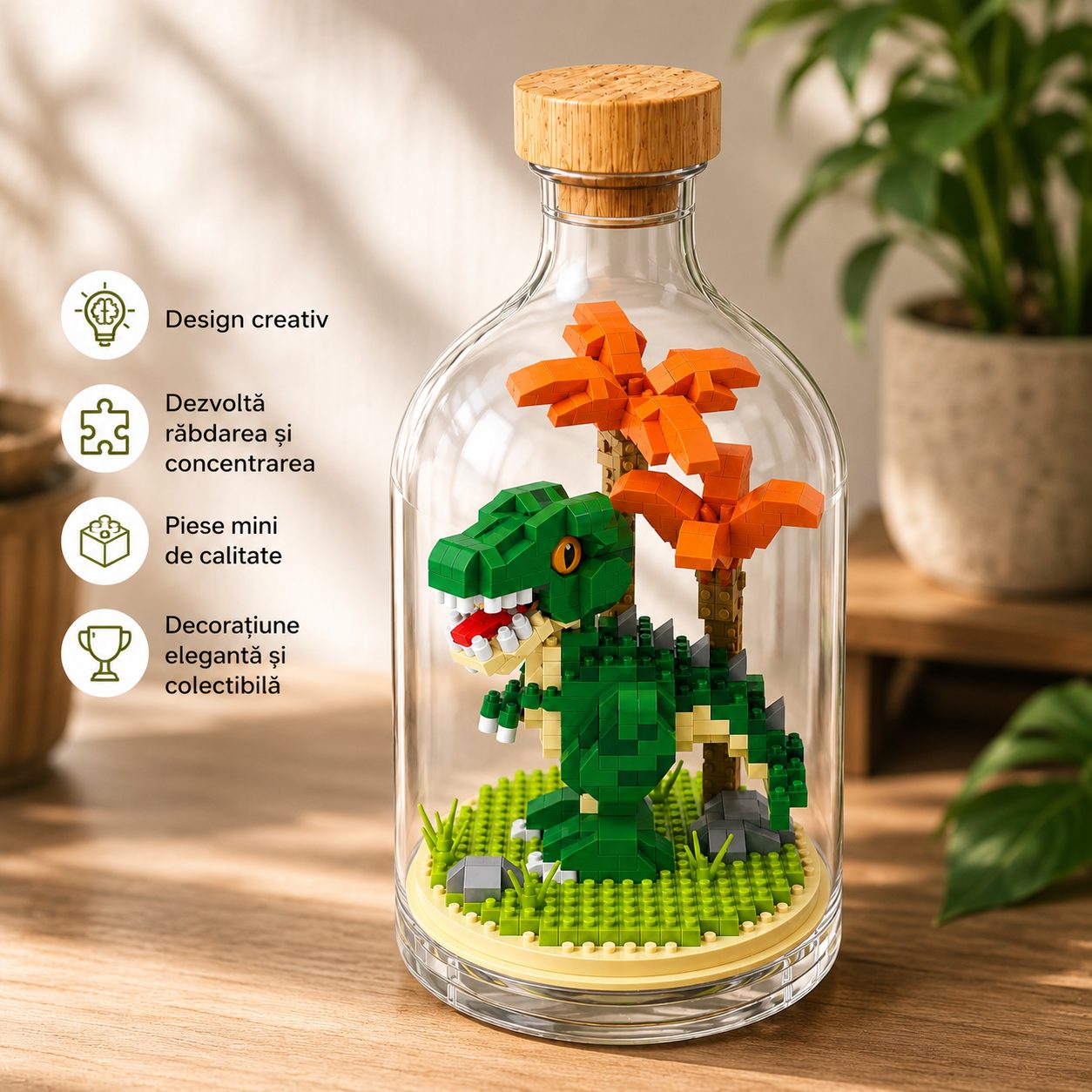 Detail modelul T-Rex finit Flippy