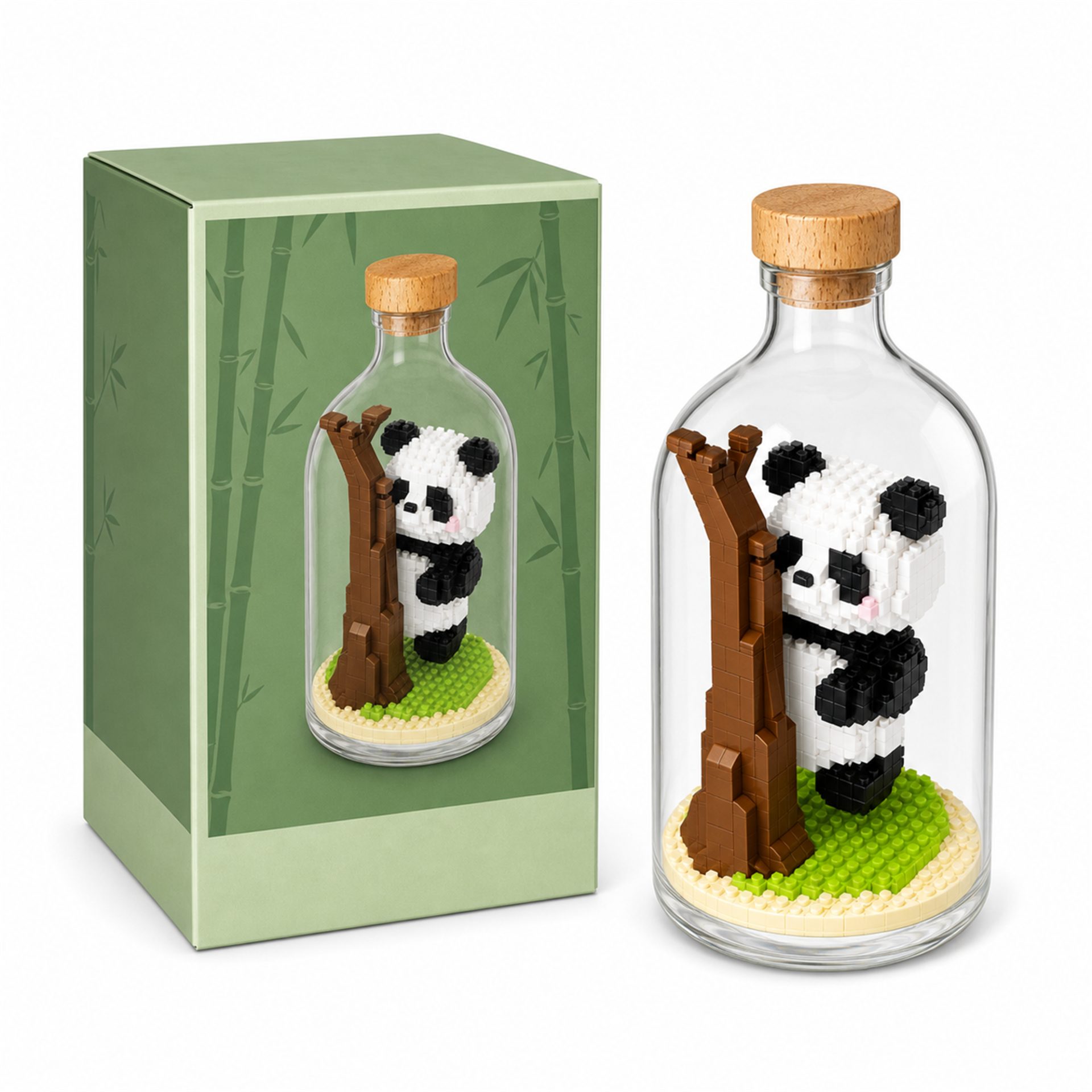 Set de Construit in Sticla, Flippy, din Plastic, +14 Ani, 10 x 19.6 cm, Model Panda 5, Multicolor