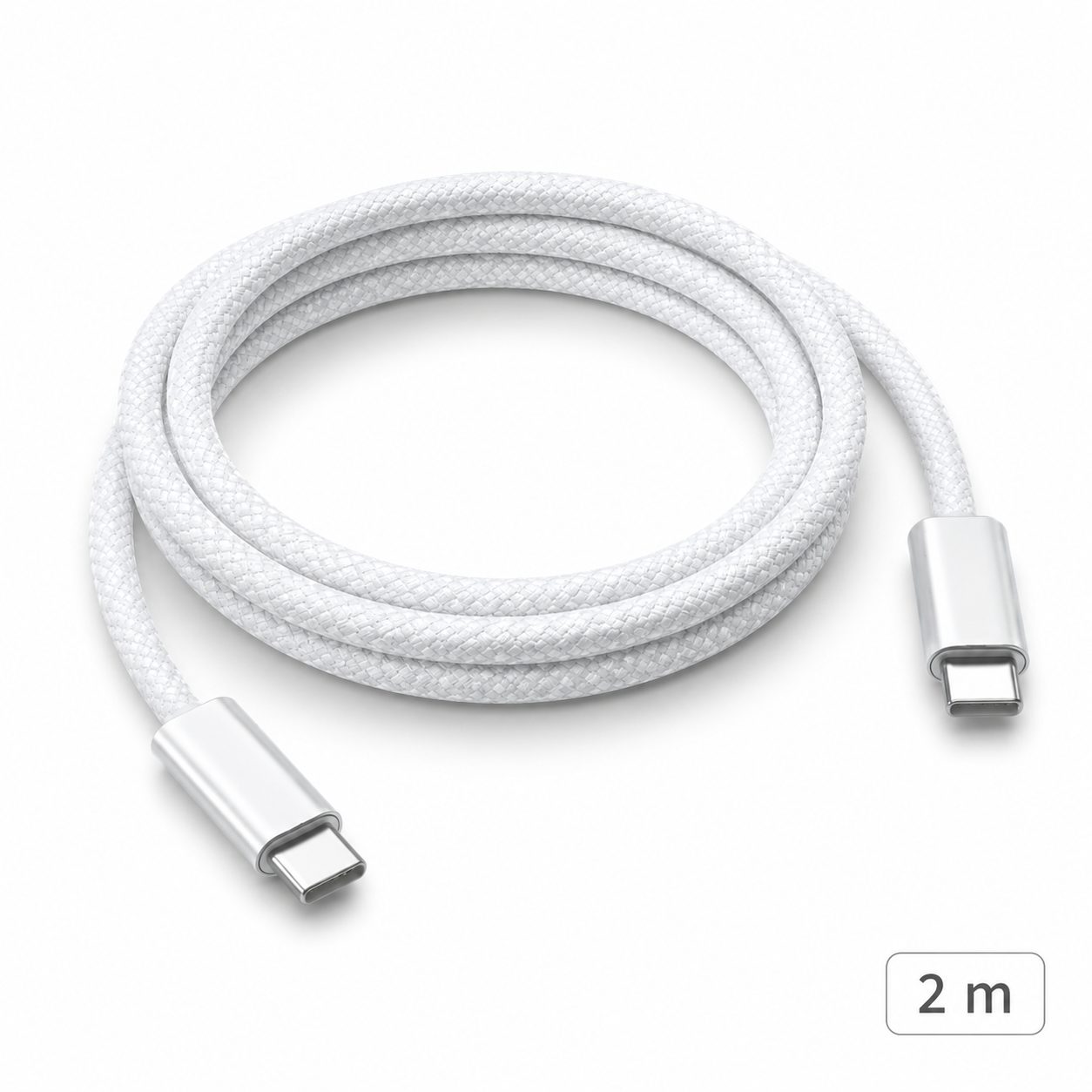 Cablu de Date si Incarcare USB-C la USB-C, , 240W, Compatibil iPhone 15, Huawei, Xiaomi, Textil Impletit, 2 m