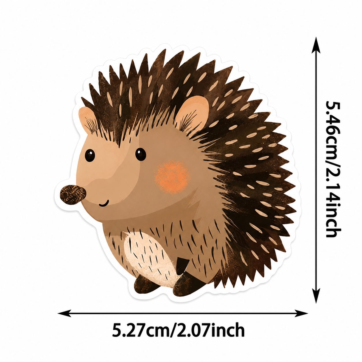 Set 50 Stickere Decorative, , Modele Animale in Stil Acuarela, Impermeabile, Aproximativ 5.27 x 5.46 cm, Multicolor 3