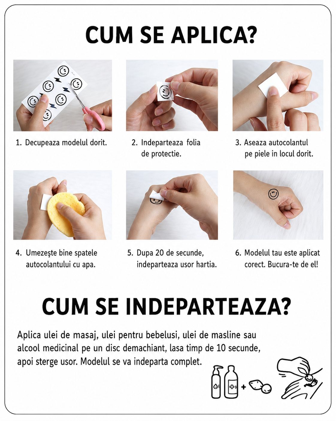 Set Tatuaje Temporare pentru Copii, , Modele Cartoon cu Insecte si Natura, Rezistente la Apa, pentru Petreceri si Activitati Creative, Foaie 12 x 6.8 cm, Multicolor 3