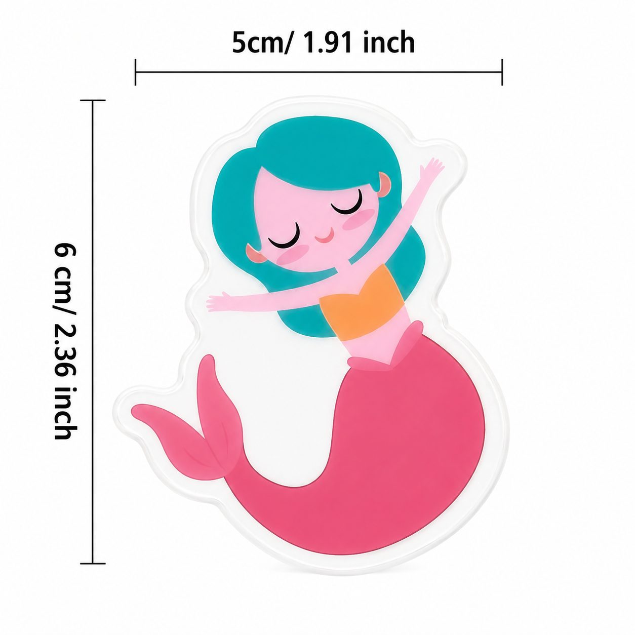 Set 50 Stickere Decorative, , Tema Lumea Marina, Personaje si Animale Acvatice, Folie Mata, pentru Ghiozdan si Bagaje, Aproximativ 5-6 cm, Multicolor 3