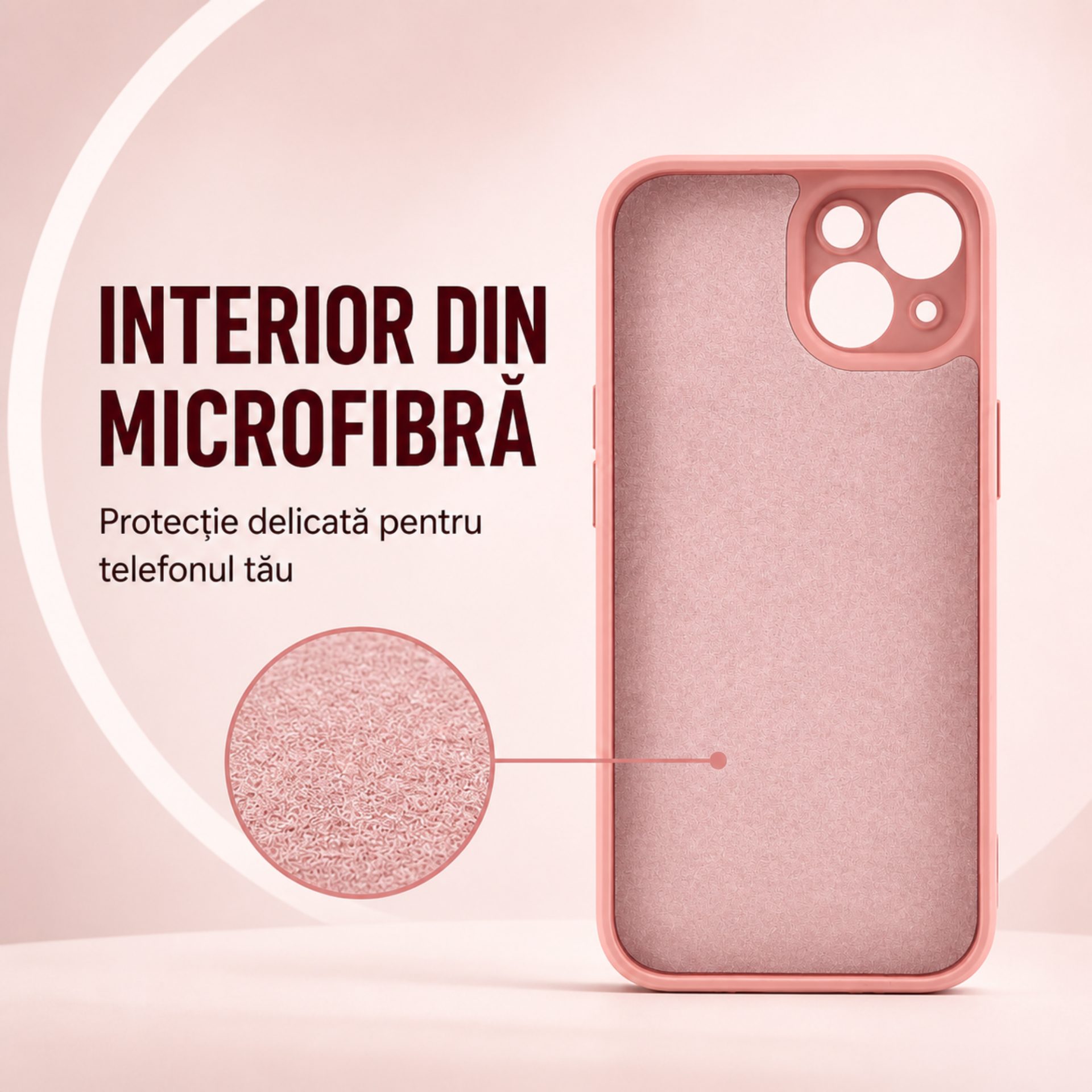 Material silicon lichid husă iPhone 15