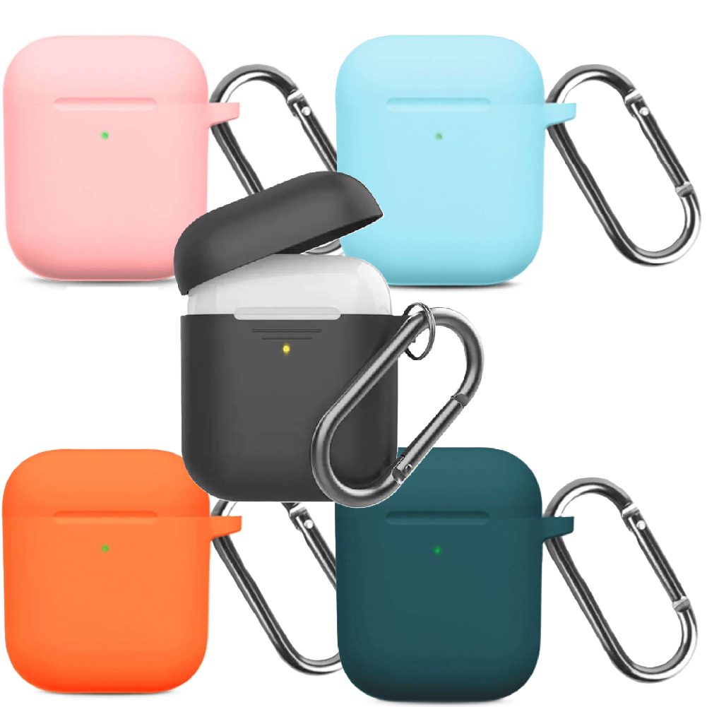 Husa AirPods cu Inel Prindere Unicolor - Imagine